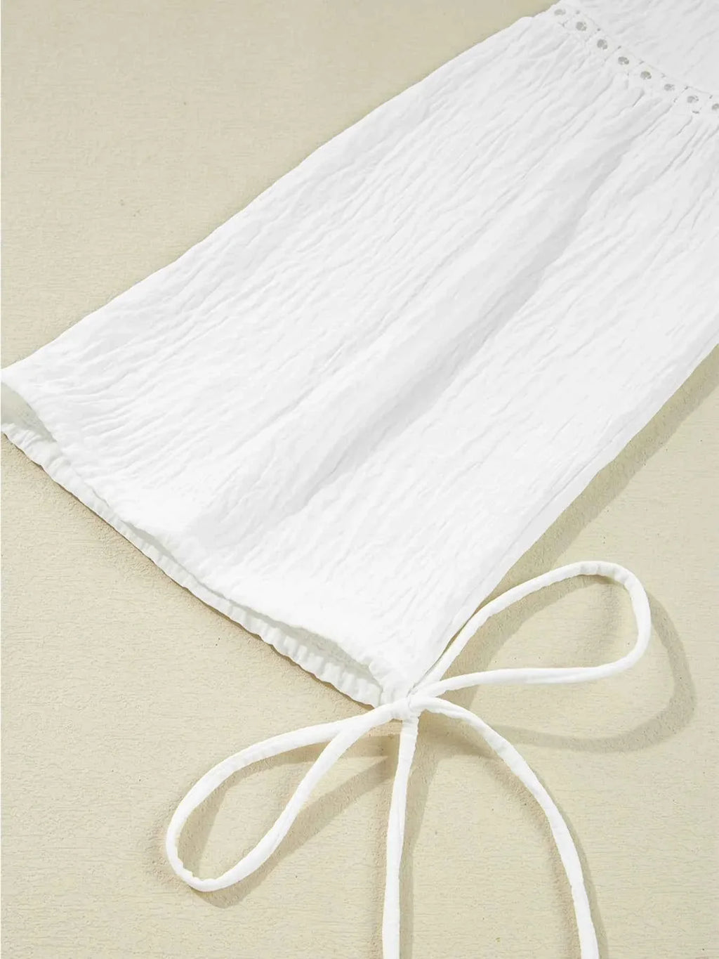 Drawstring Puff Sleeve Tie Neck Blouse cca560d82cf9496ca3ec494cec9eb248-Max-Origin