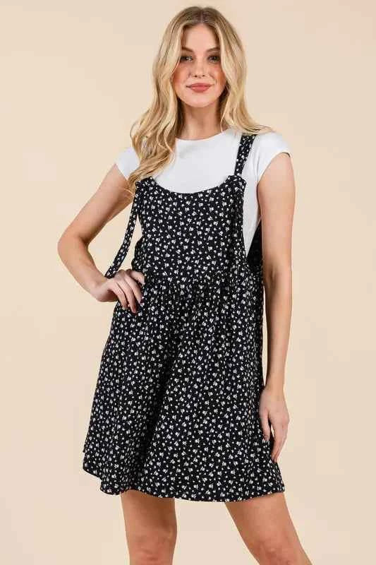 BOMBOM Floral Print Overalls with Pockets ccebb61938de456eab8f041b9443cafc-Max-Origin