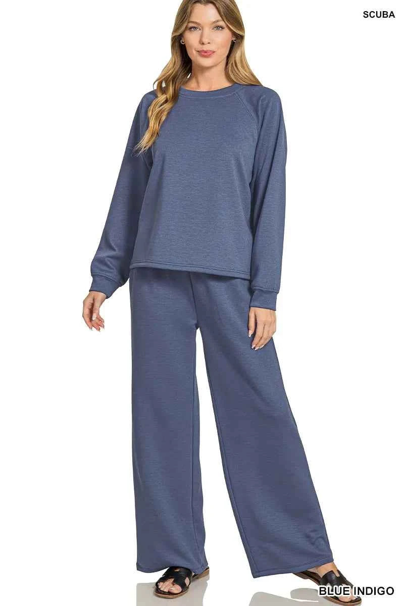 Zenana Scuba Crewneck Sweatshirt and Pants Set BLUE INDIGO ccfeacf5becc475e9cbba883fd0f9b89-Max-Origin