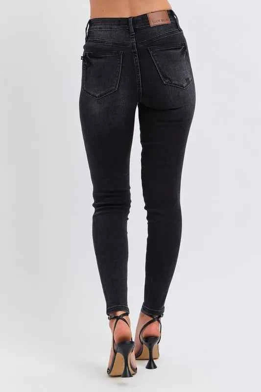 Judy Blue Full Size Mid Rise Tummy Control Skinny Jeans Plus Size cdc1647b610a4fe3996d2fc885dda4f3-Max-Origin