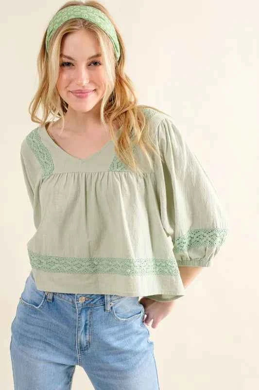 And The Why Lace Detailed V Neck Blouse Top cddfb3ee7d6843ce8b2b94907698e48e-Max-Origin