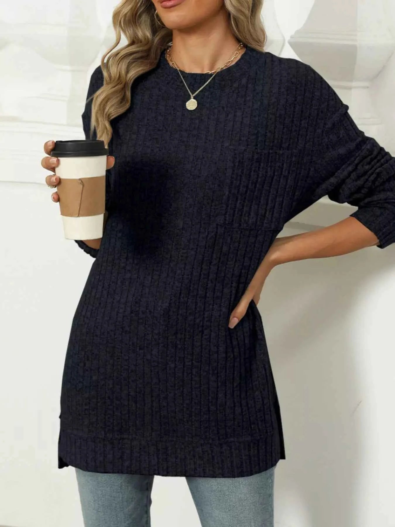 Ribbed Knit Round Neck Sweater cde7c1b8-e0af-4d3f-b4ec-d079932e9a97-Max-Origin