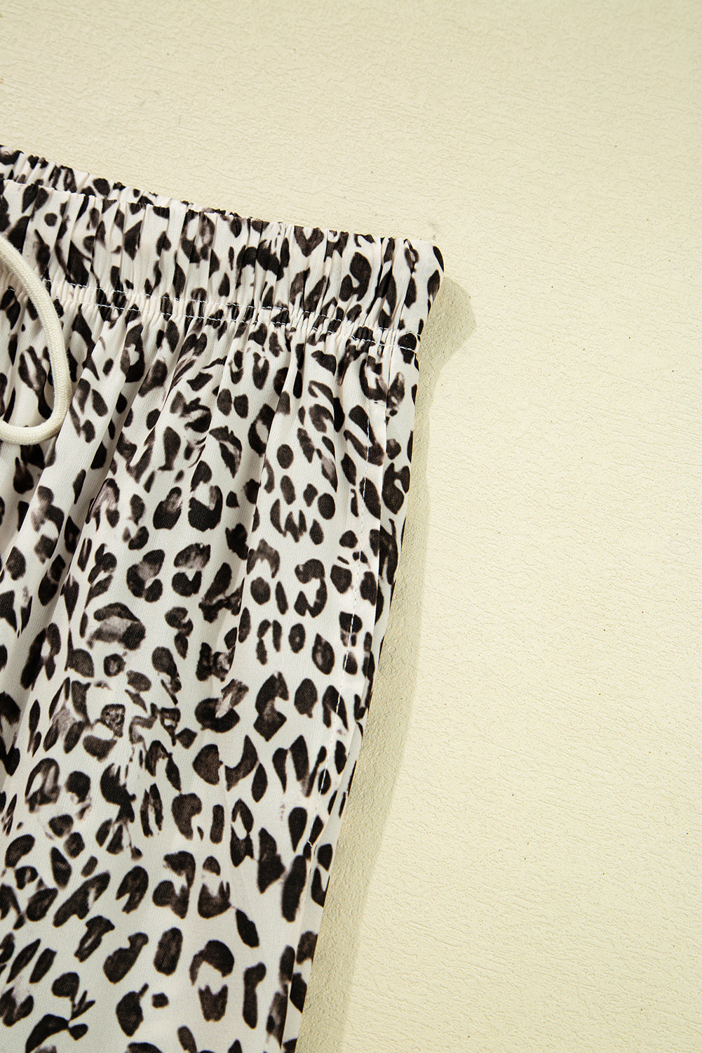 Brown Leopard Drawstring Loose Pants ce071953a178588a