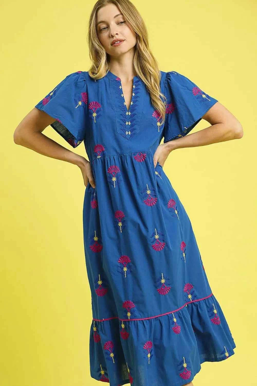 Umgee Embroidered Tiered Midi Dress ce690735-4b4a-4db1-803d-da95cab4ef1d-Max-Origin