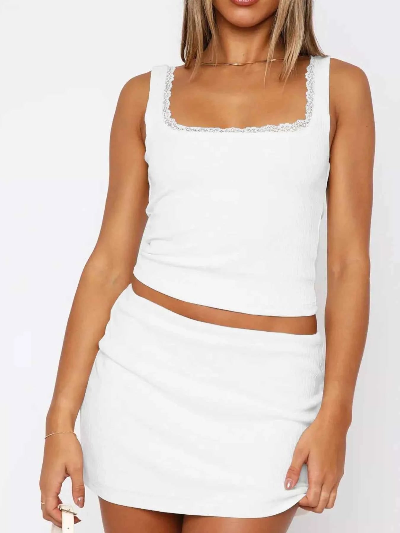 Lace Detail Square Neck Tank and Skirt Set ce7755ba-02dc-4e5a-841a-bf3d8fe119aa-Max-Origin
