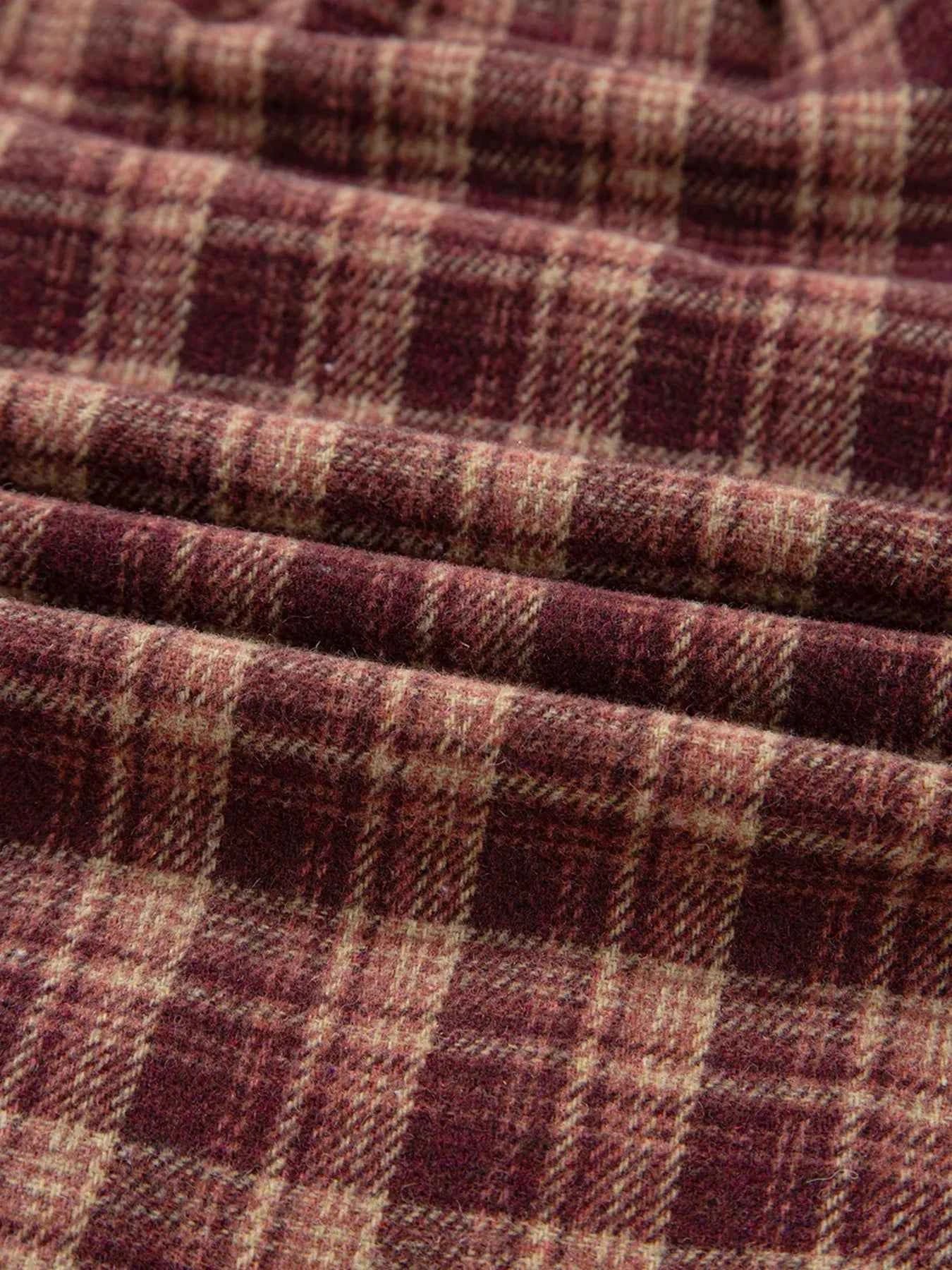 Plaid Patchwork Drop Shoulder Sweatshirt cea9553e90294571b7c7705ad1dd80bb-Max-Origin