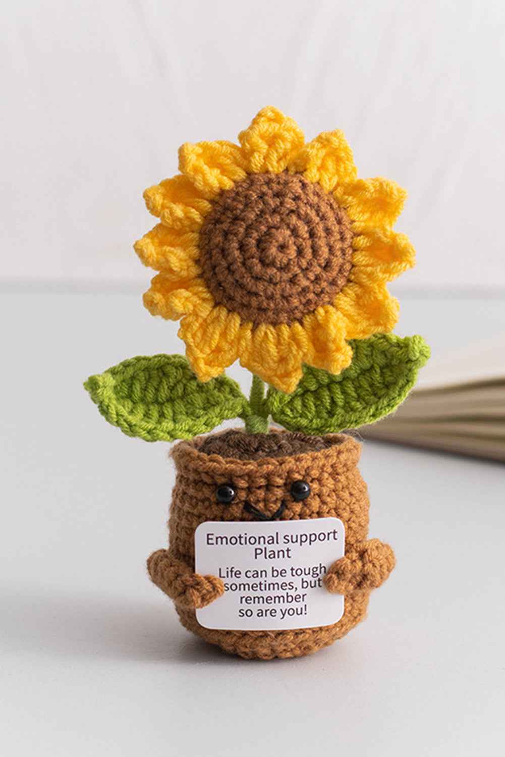 Ginger Cute Gift Crochet Sunflower Pot Ginger ONE SIZE Craft yarn cec8828757fdf968