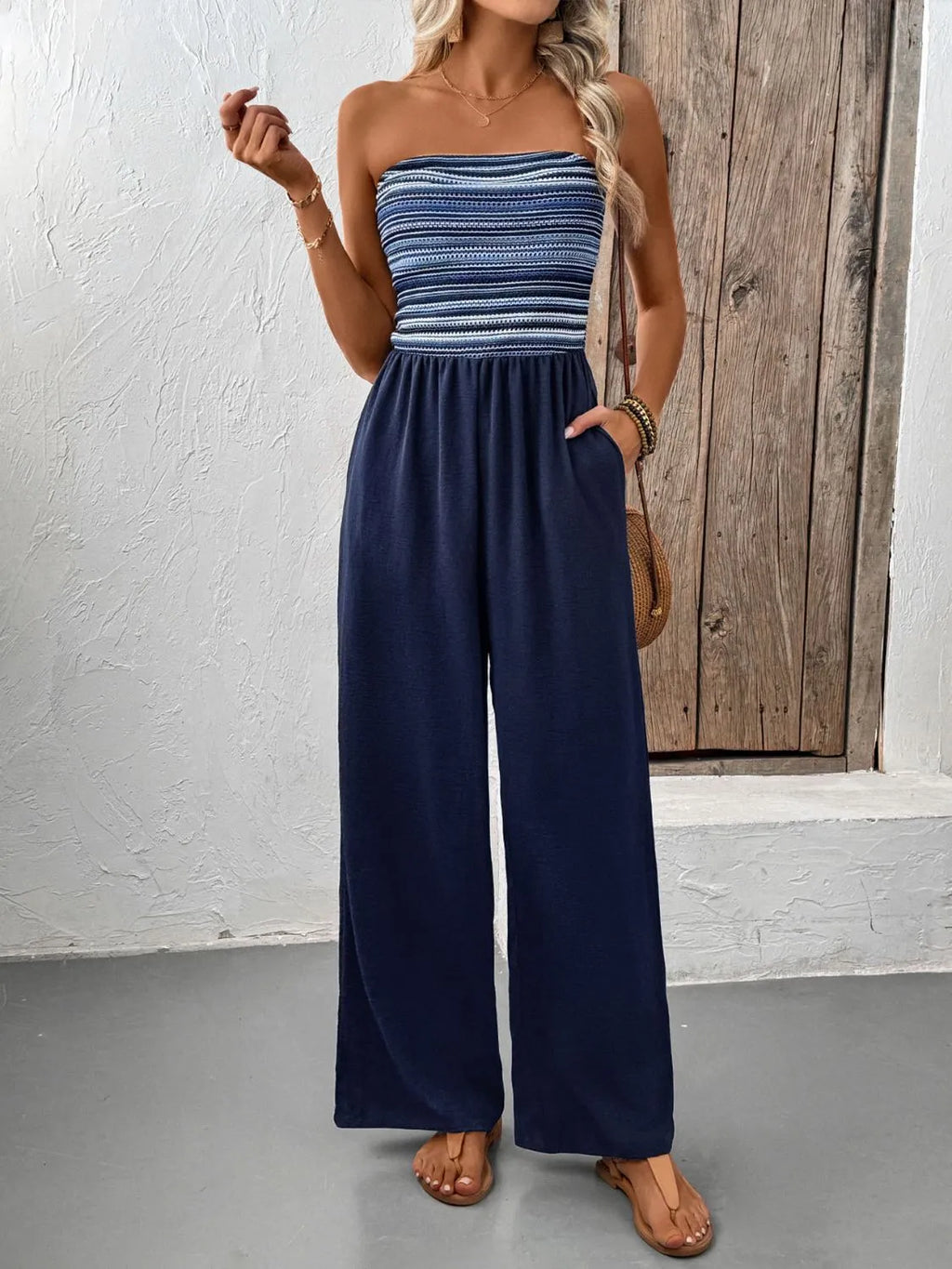 Tube Wide Leg Jumpsuit Dark Blue cf494701-300b-4f56-8956-d83536bf2ed6-Max-Origin