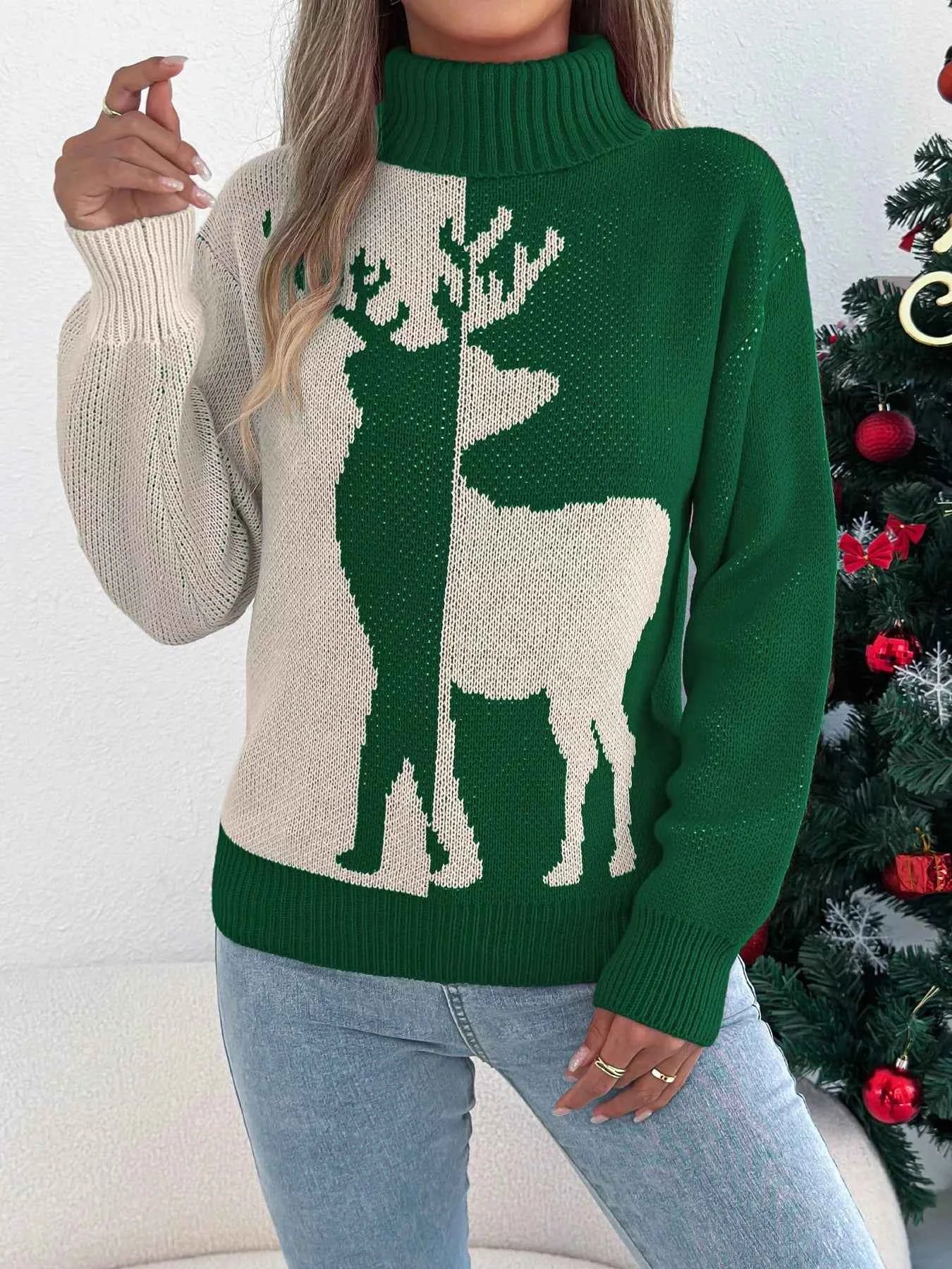 Christmas Reindeer Turtleneck Sweater d03c5d1b-a620-43eb-8585-570f57c50f49-Max-Origin