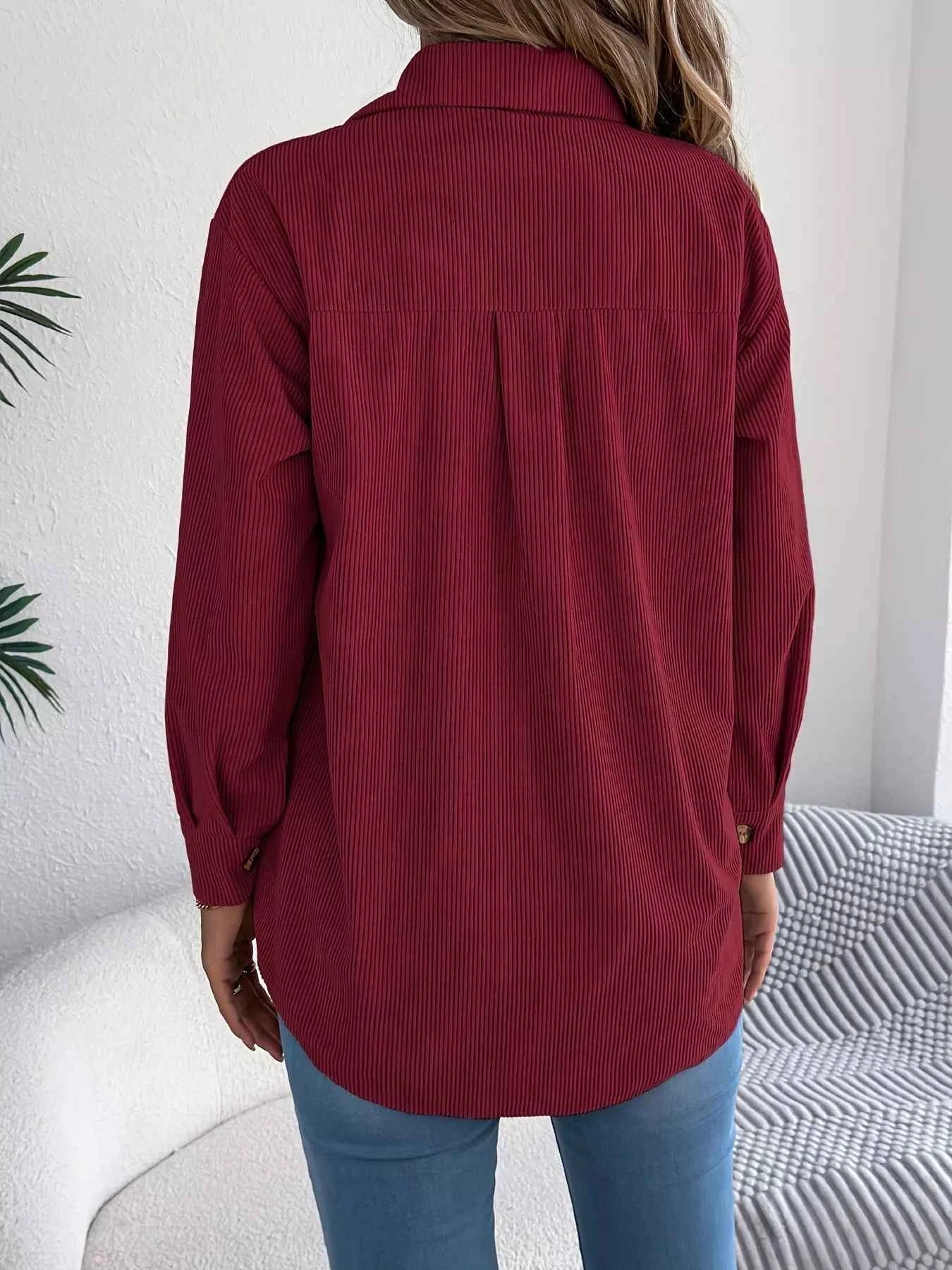 Corduroy Button-Up Long Sleeve Shacket d0b5f7714aeb48ae9e2831b2e8cfe059-Max-Origin