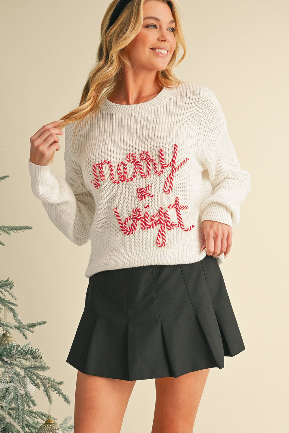 Bright White Merry & Bright Christmas Sweater d0d999dbf5266aac