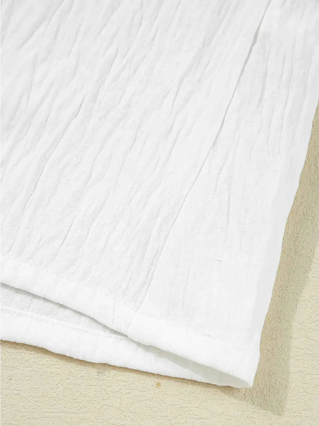 Drawstring Puff Sleeve Tie Neck Blouse d0f524854e594cdaa498506d05dda4b2-Max-Origin