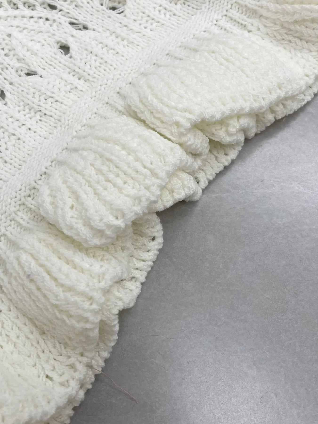 Crochet Ruffled Hem Long Sleeve Sweater d11b2a208e494c568e31a947e676ed7e-Max-Origin