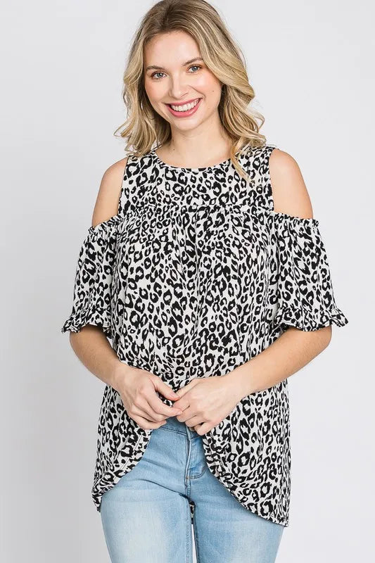 Heimish Full Size Leopard Round Neck Cold Shoulder T-Shirt Plus Size d12a12dd-5f77-462e-a288-f33a73b5aff0-Max