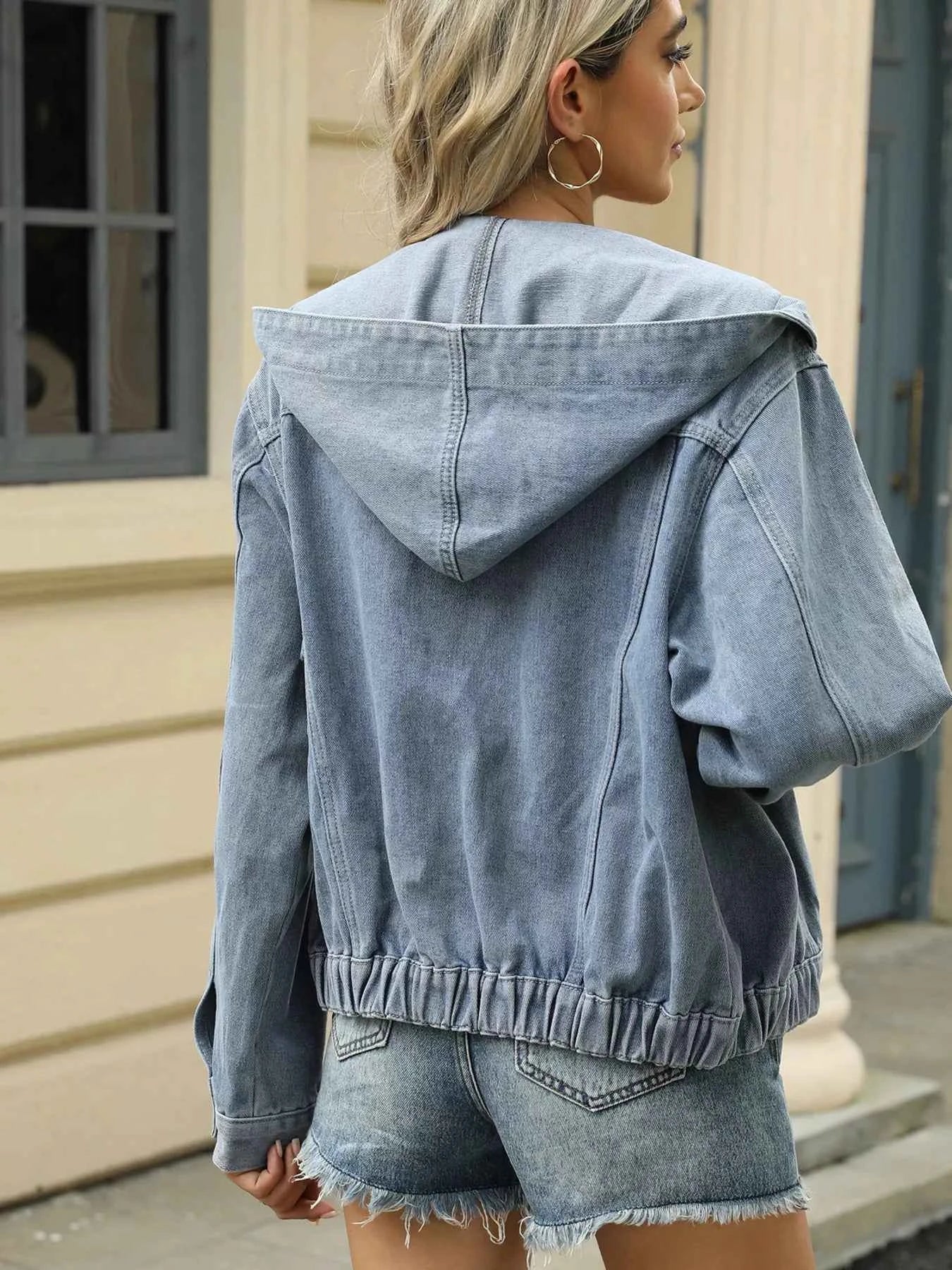 Washed Button Up Hooded Denim Jacket d1379eee495e431589f6f82f5bf1a0fe-Max-Origin