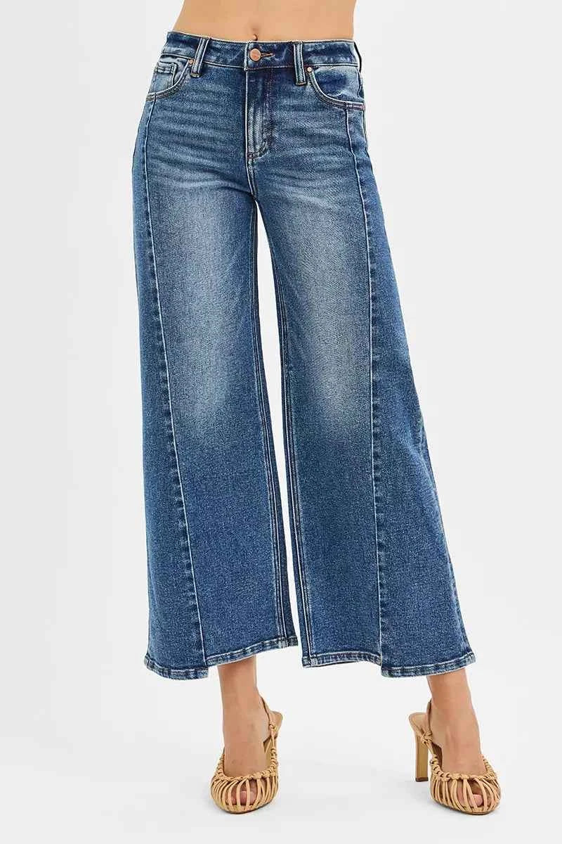 RISEN High Rise Crop Wide Leg Jeans with Step Hem DARK d13f7c6430c547ad99aa63841afae13d-Max-Origin