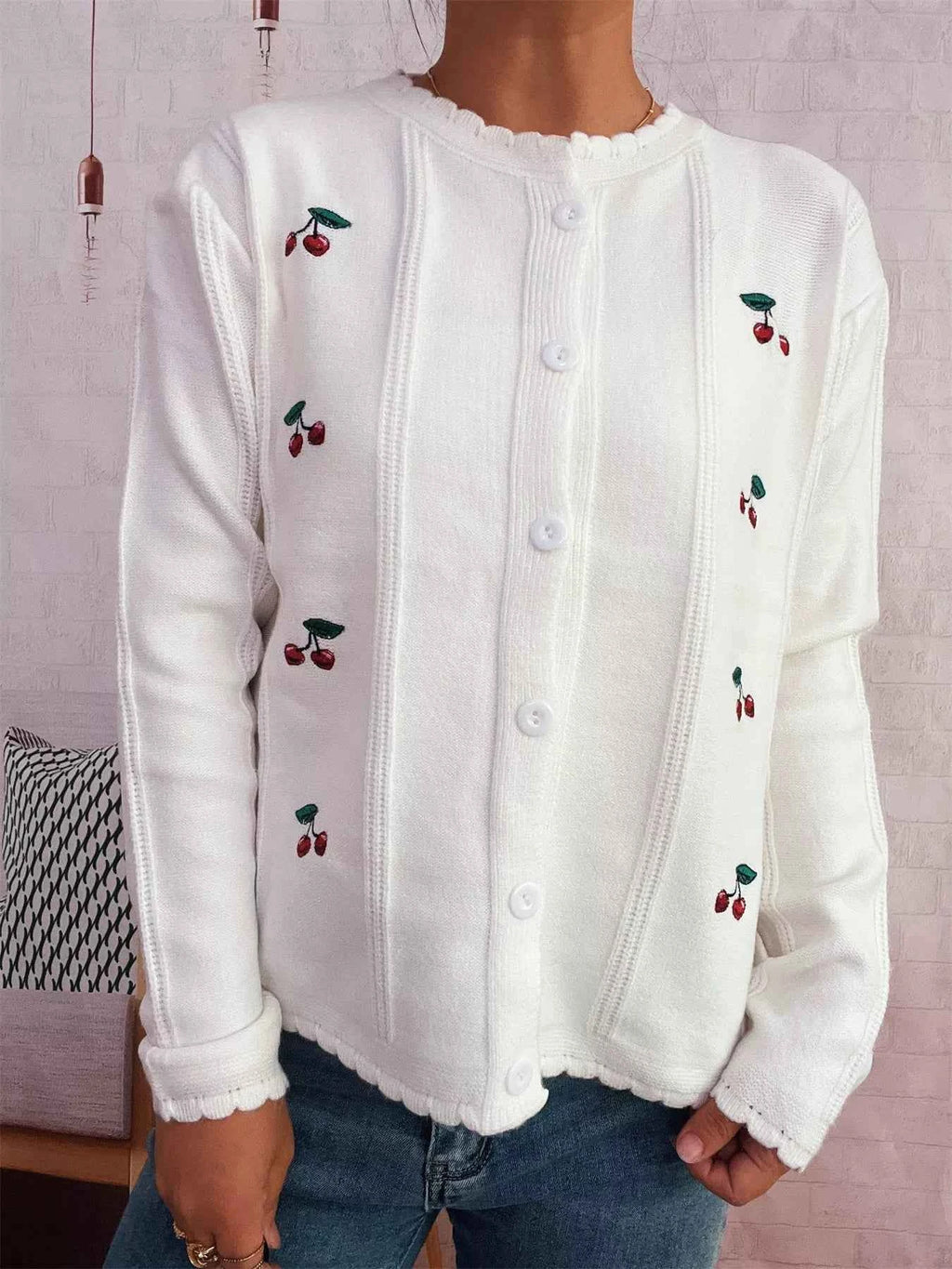 Cherry Embroidered Button Up Cardigan d1ec9c99b97b49ab9225d3bb994f4418-Max-Origin