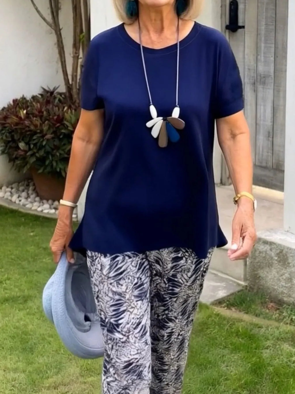 Full Size Round Neck Short Sleeve Top and Pants Set Plus Size d24e6ec9-3afc-45cf-b188-e1b3ea4a8ef4-Max-Origin