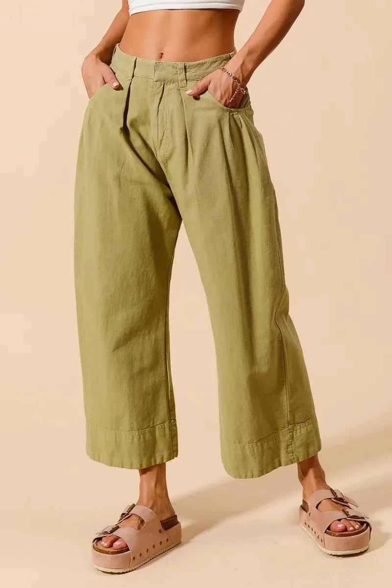 SO ME Mid Rise Wide Leg Chino Pants With Pockets d2a309b4da7e405a8a42726d64d76d16-Max-Origin