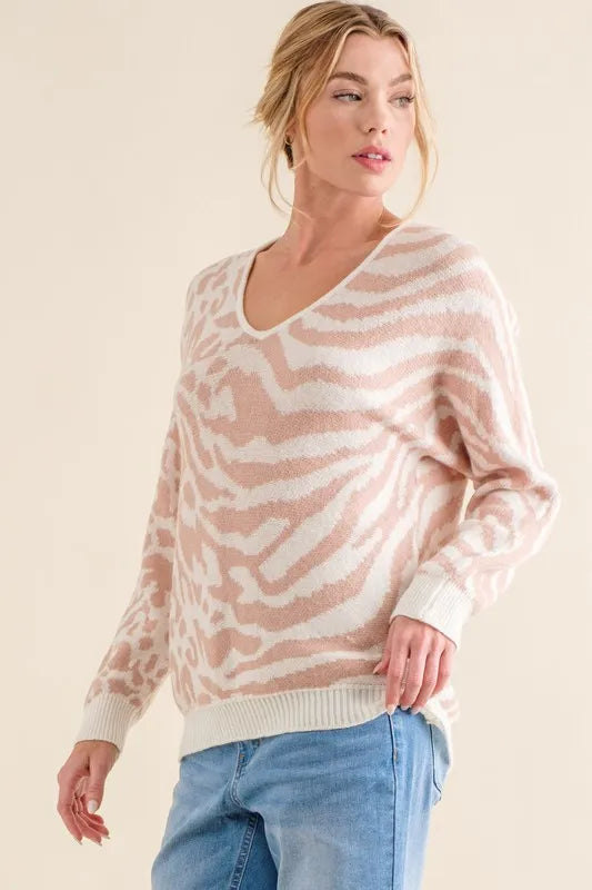 And The Why Leopard Zebra Combo Casual Sweater Top d3cd065677d74a70b5764a081c823711-Max-Origin