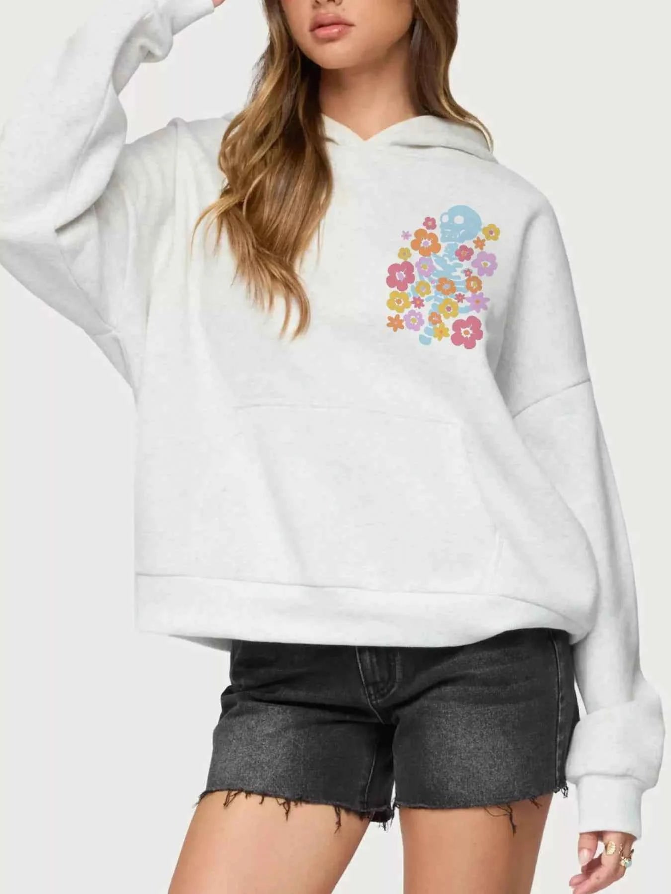Drop Shoulder Graphic Hoodie with Kangaroo Pocket Flower d3ef2259-ee4c-48df-815f-46b15f09ae31-Max-Origin