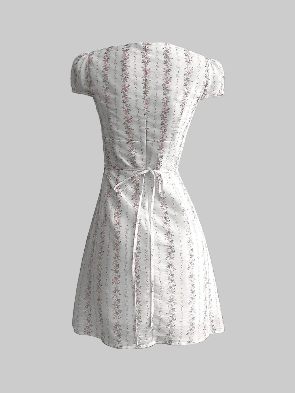 Floral Tie-Front Deep V-Neck Mini Dress d3fe72126d224d7487b25f4c04c6a76a-Max-Origin