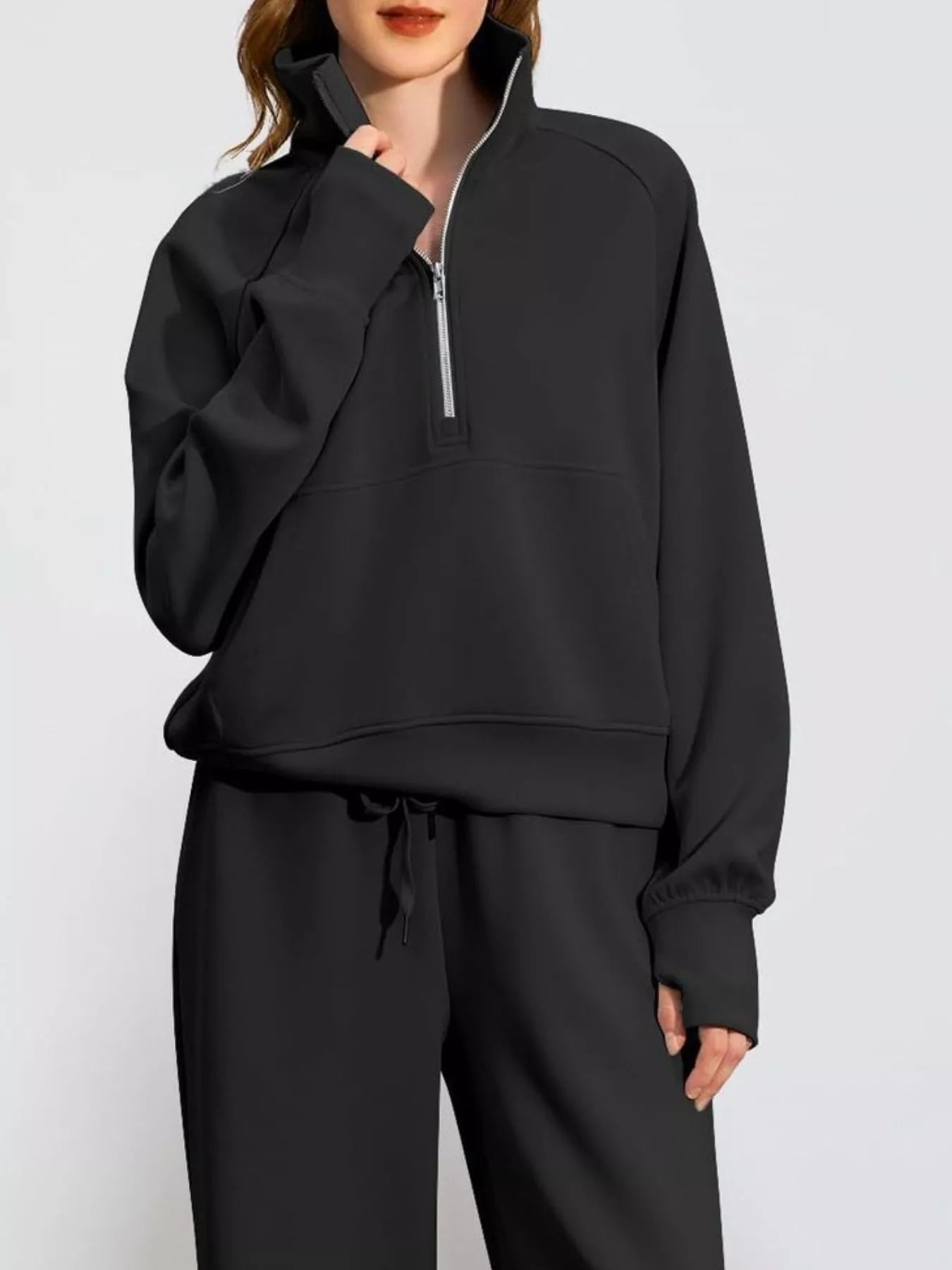 Full Size Half-Zip Sweatshirt and Wide-Leg Pants Set Plus Size d447c771-81eb-4295-855f-00709612b8ae-Max-Origin