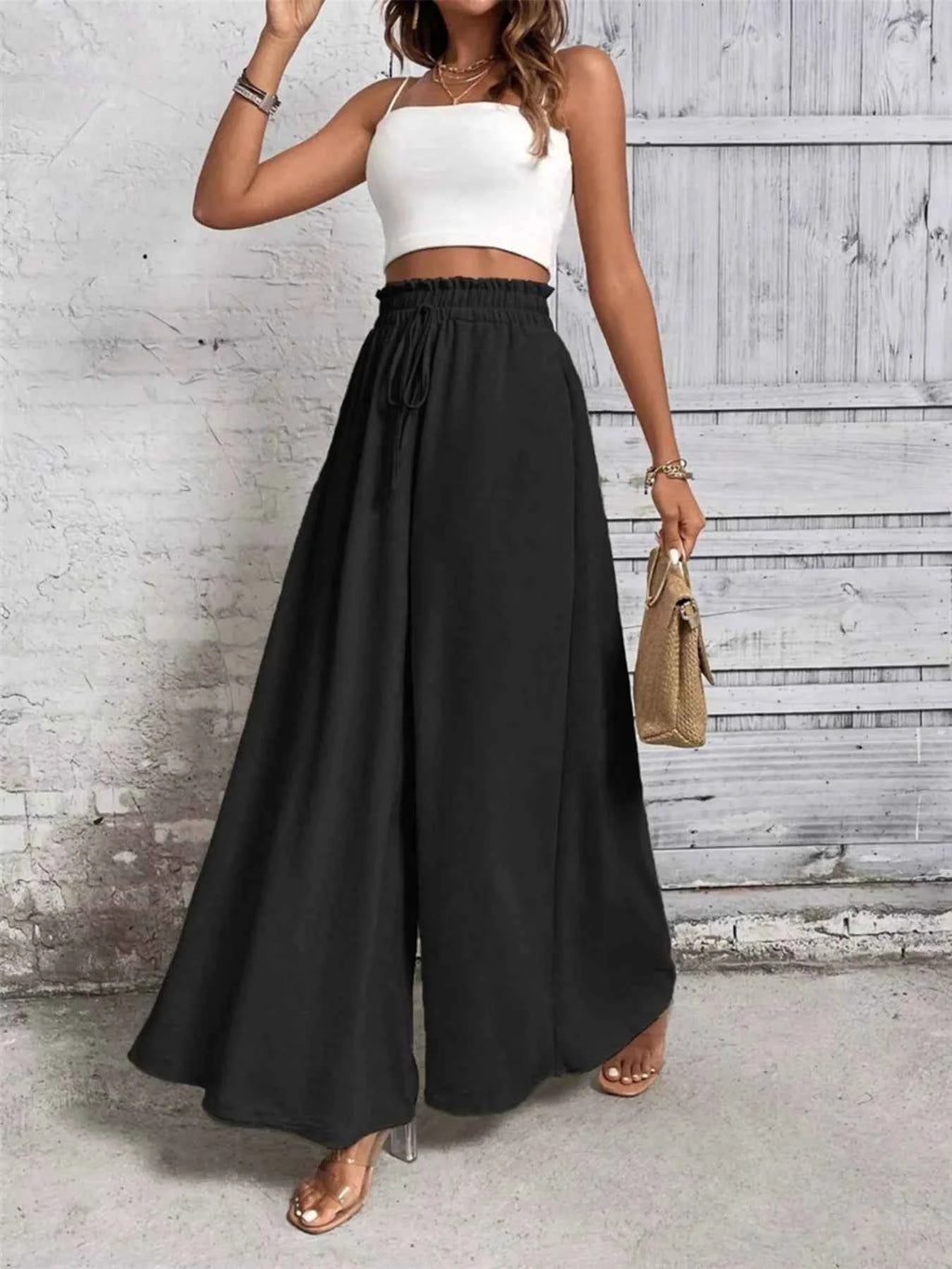 Frill Wide Leg Pants d4608df3db344e01afc7db1c8d9b913c-Max-Origin