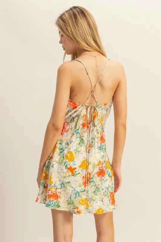 HYFVE Floral Cowl Neck Flirty Satin Mini Dress d4797f6280124666b73b69f57ac4b516-Max-Origin