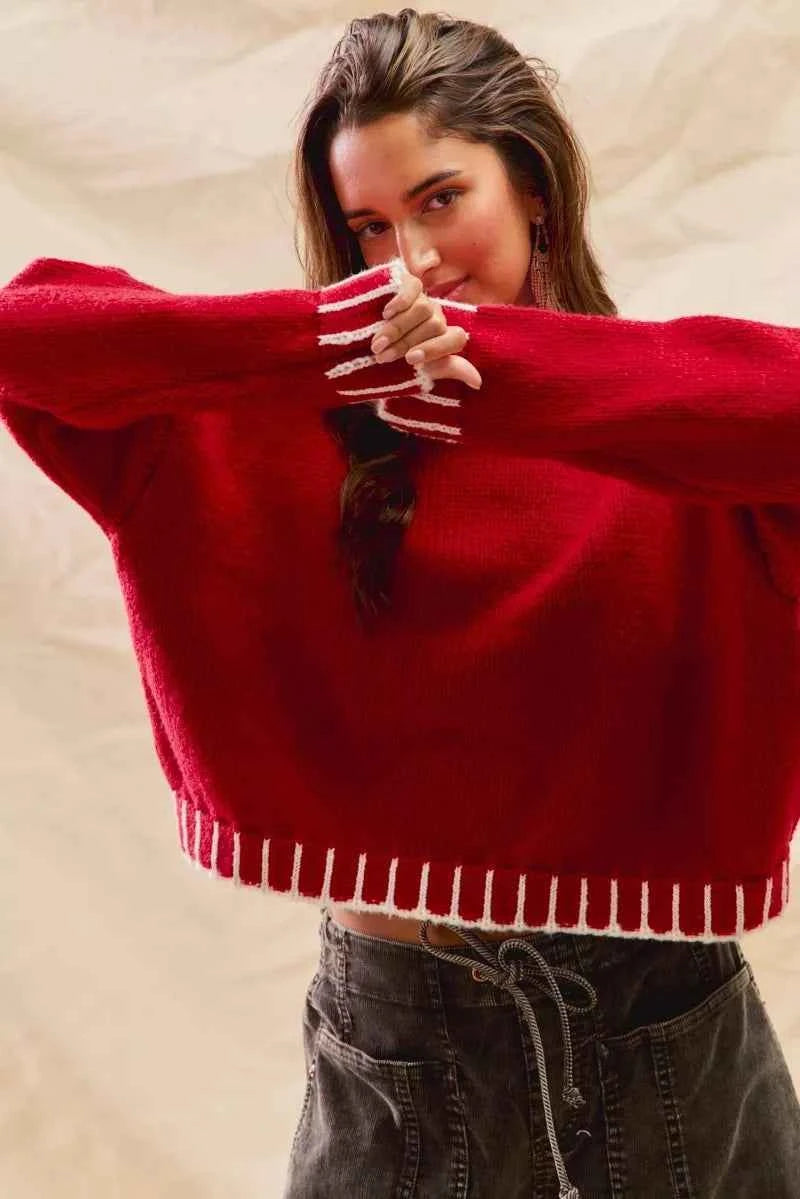 SO ME Loose Fit Christmas Holiday Sweater d4fe57fec73a45b0b6e7264490a73e13-Max-Origin