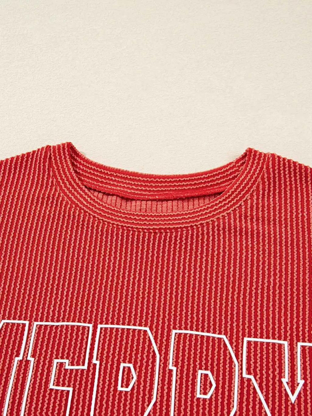 Merry Twisted Rib Christmas Loose Long Sleeve Top d51aabdb508e4ec6aa64ebdda203a0f8-Max-Origin