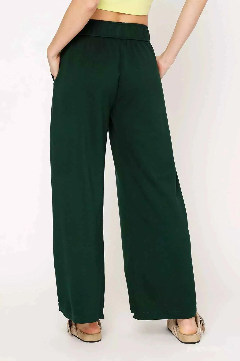 Umgee Elastic Drawstring Waistband Wide Leg Pants d52b7ae7-44d5-430c-9917-35140a13b91b-Max-Origin