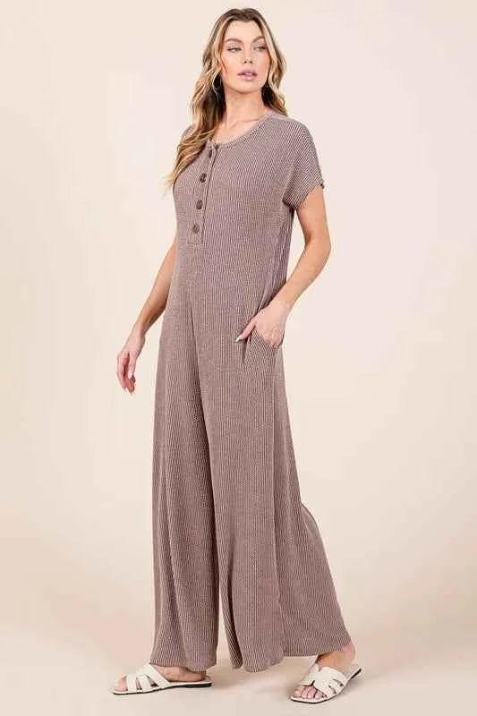 BOMBOM Rib Knit Jumpsuit with Button Detail d5400a4ff97b40b89ae5cd8eff4d3241-Max-Origin