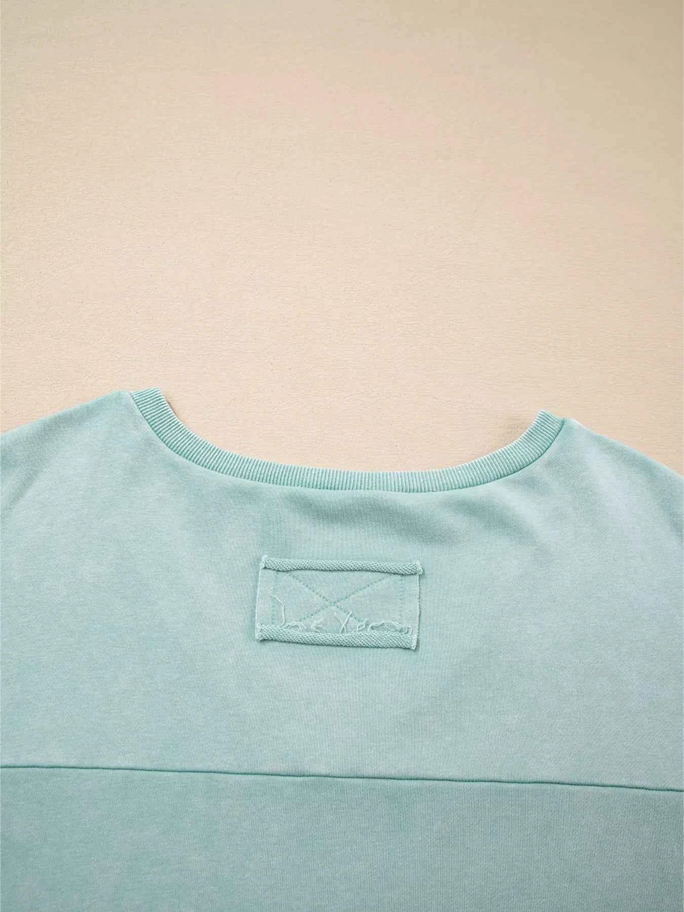 Mineral Wash Exposed Seam Buttoned V Neck Top d561c298d92a4218a7da3a36526fc6f9-Max-Origin