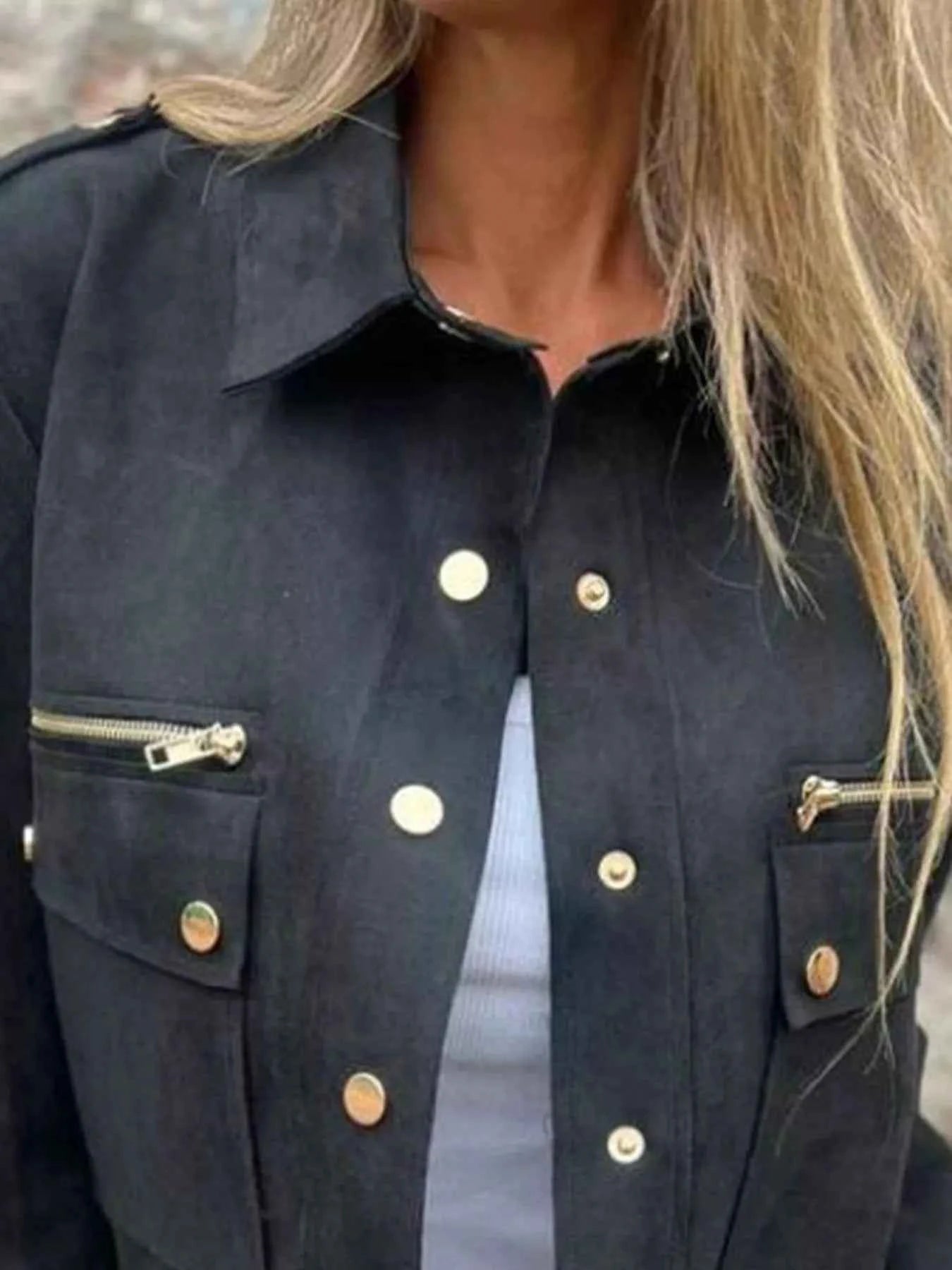 Full Size Snap Down Long Sleeve Jacket Plus Size d59806dd-065b-4cb9-b422-1f8aa5b2d0ac-Max-Origin