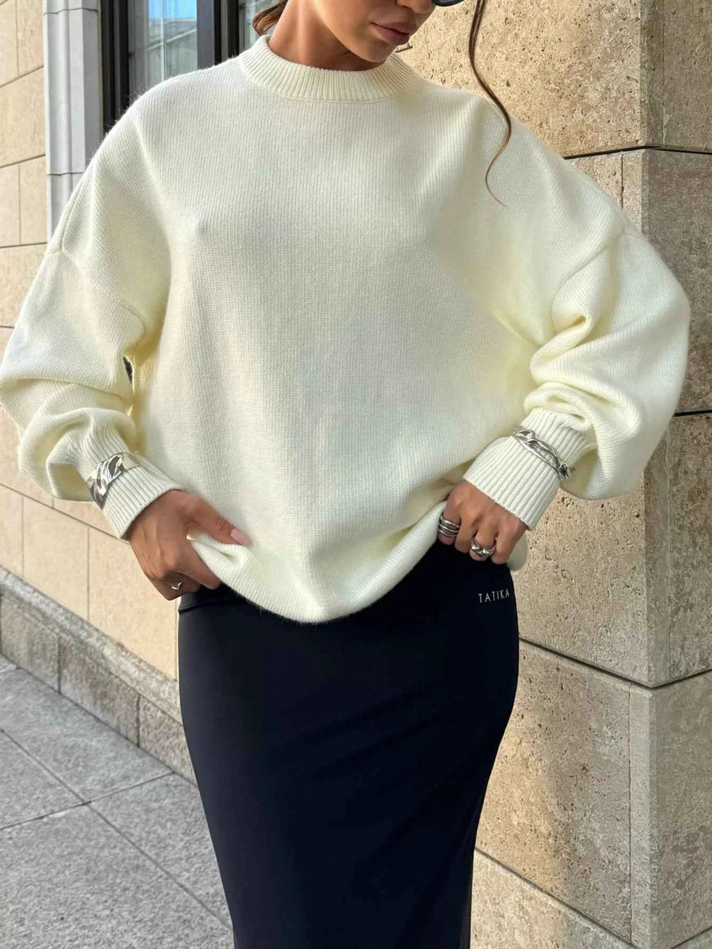Cutout Round Neck Dropped Shoulder Sweater d59f7c1e2f304e91a0bbd31d2a40ee90-Max-Origin