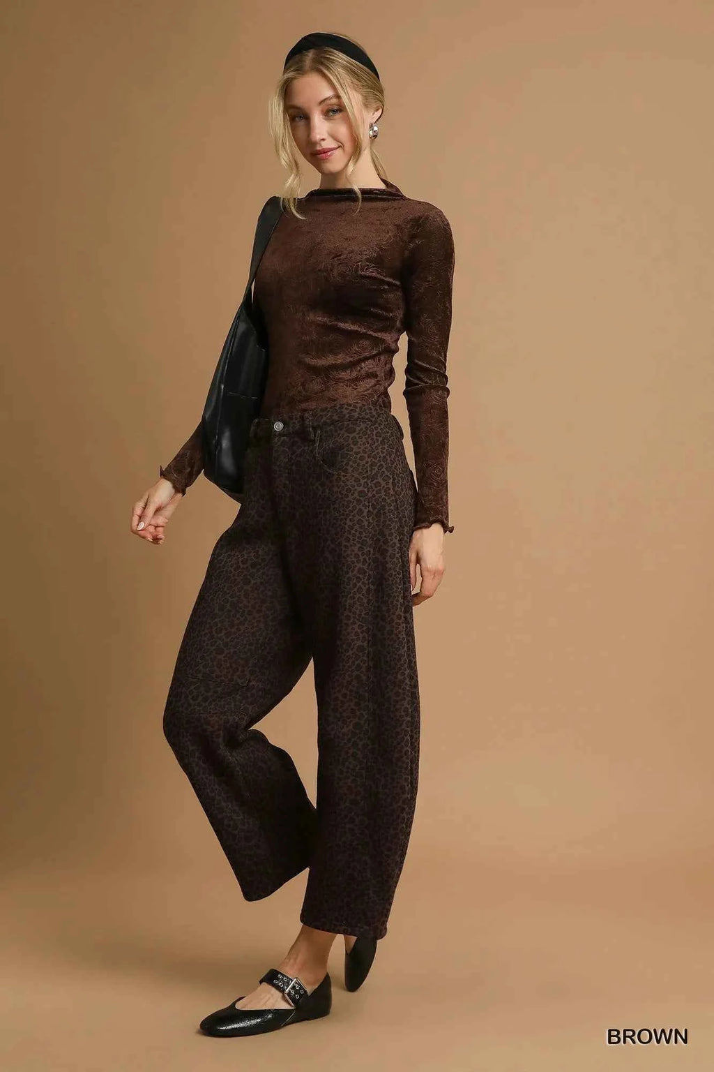 Umgee Leopard Print Wide Leg Pants Brown d5efb8aa-cba6-4b85-9cc8-4d92633f48e3-Max-Origin