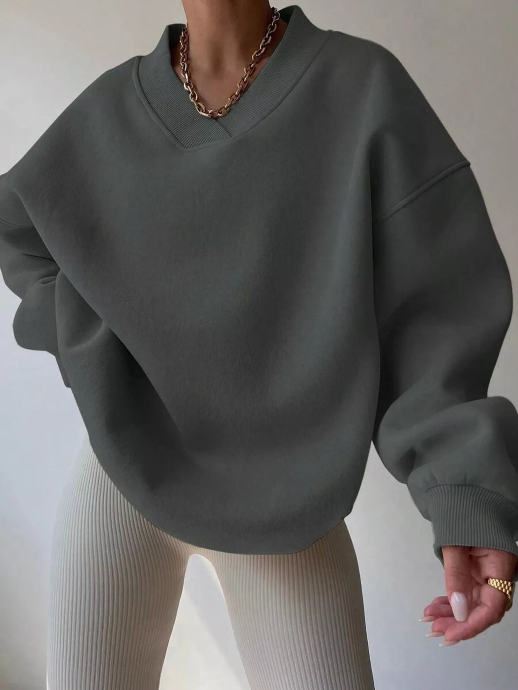 Dropped Shoulder Long Sleeve Oversized Sweatshirt d67488c167fc4d8cb5926cb9a0eb72b4-Max-Origin