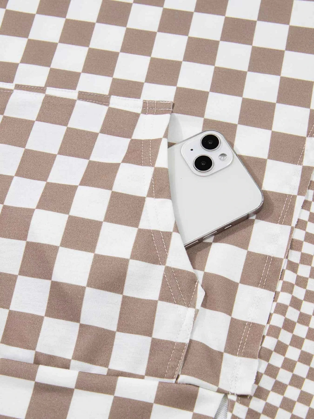 Checkered Pattern Oversized Drawstring Hoodie d680e0ae565a4fa0b188c8eaa80b36c9-Max-Origin