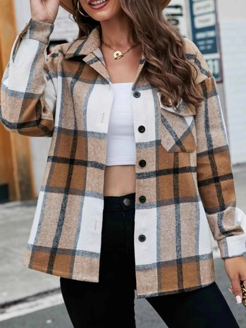 Plaid Button Up Long Sleeve Shirt d6903e88-3c1a-4dce-8b75-62b5feae5694-Max-Origin