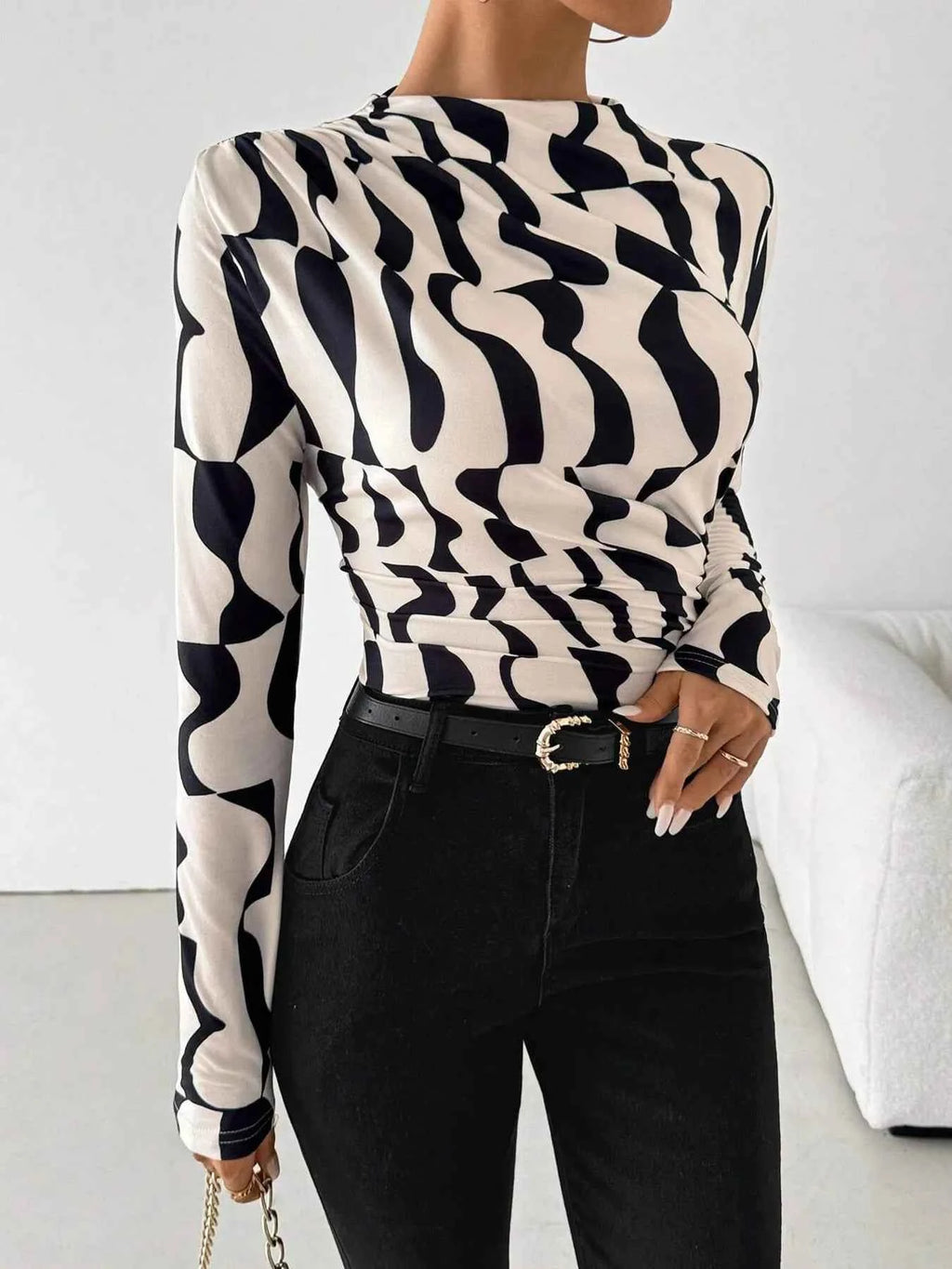Printed Long Sleeve Blouse d7087353bafe412da6e395a7ec800a29-Max-Origin
