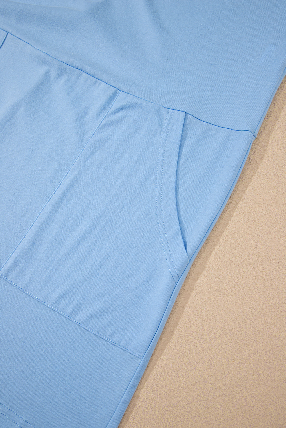 Bonbon Loose Half Sleeve V Neck Plain Romper d70a6ae38f2ccaa9