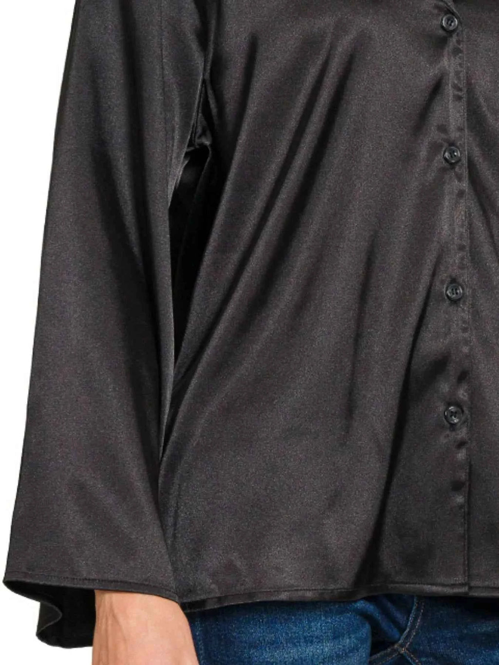 Zenana Satin Button Down Shirt d70bec7e-222d-4655-9873-b2c514782f07-Max-Origin