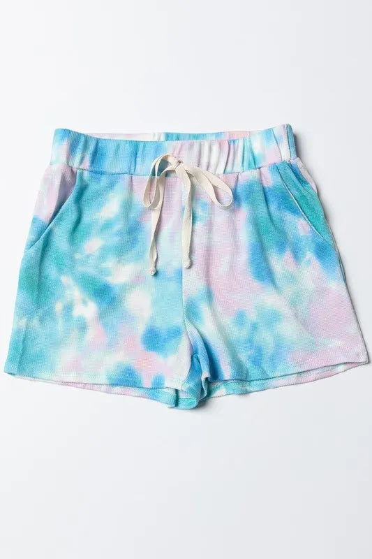 BiBi Tie Dye Print Casual Shorts with Twill d714389c-62a1-4fed-80b2-16dc28dba0f3-Max-Origin