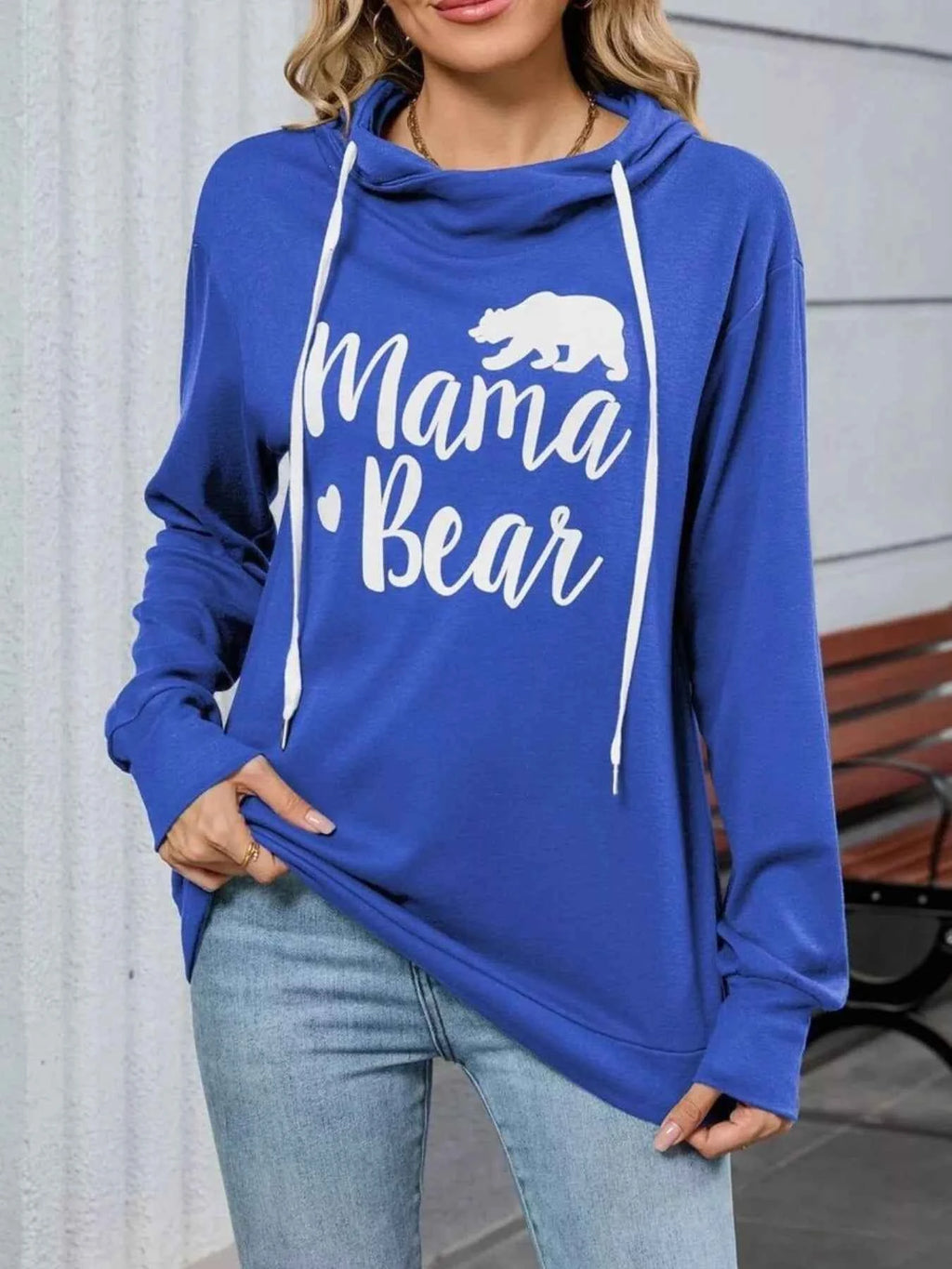 Letter Drawstring Long Sleeve Hoodie d778582c-6fe1-450b-8acd-11b446dadc9d-Max-Origin