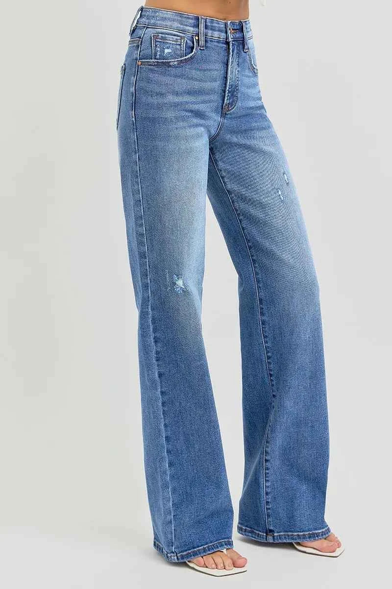 RISEN Full Size Tummy Control Elastic Band High Rise Wide Jeans Plus Size d7d00732db91411ea73a3e68bc1f4033-Max-Origin