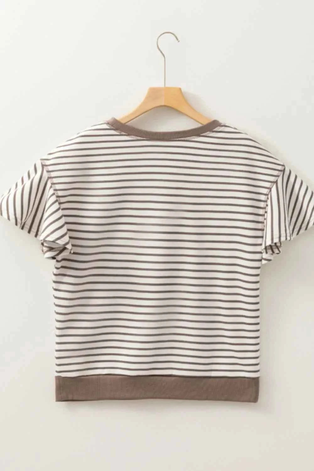 Sequin Striped Round Neck T-Shirt d7d21f73-91c8-48d7-8dd0-f4b43a55d432-Max-Origin