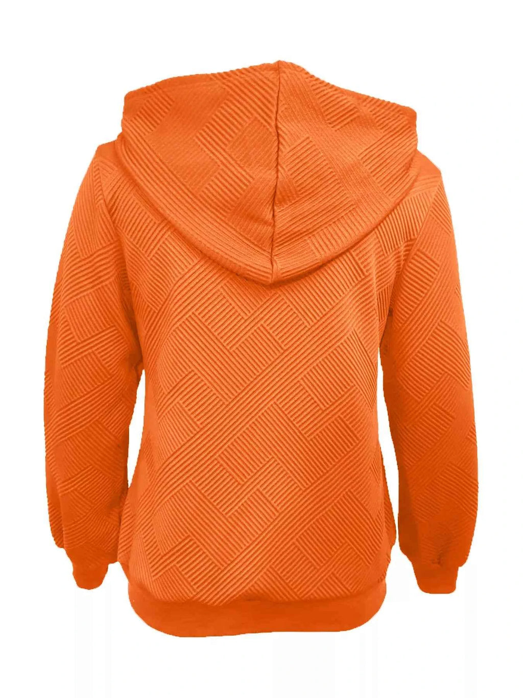 Texture Zip-Up Hoodie with Drawstring d7e95efb-364b-46e4-a29f-b01d603568a6-Max-Origin