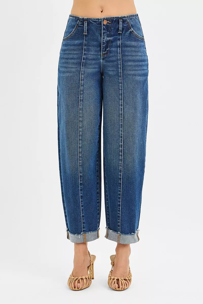 RISEN High Rise Fit Barrel Cuffed Jeans d7ec9104790d47e2baa691518241964c-Max-Origin