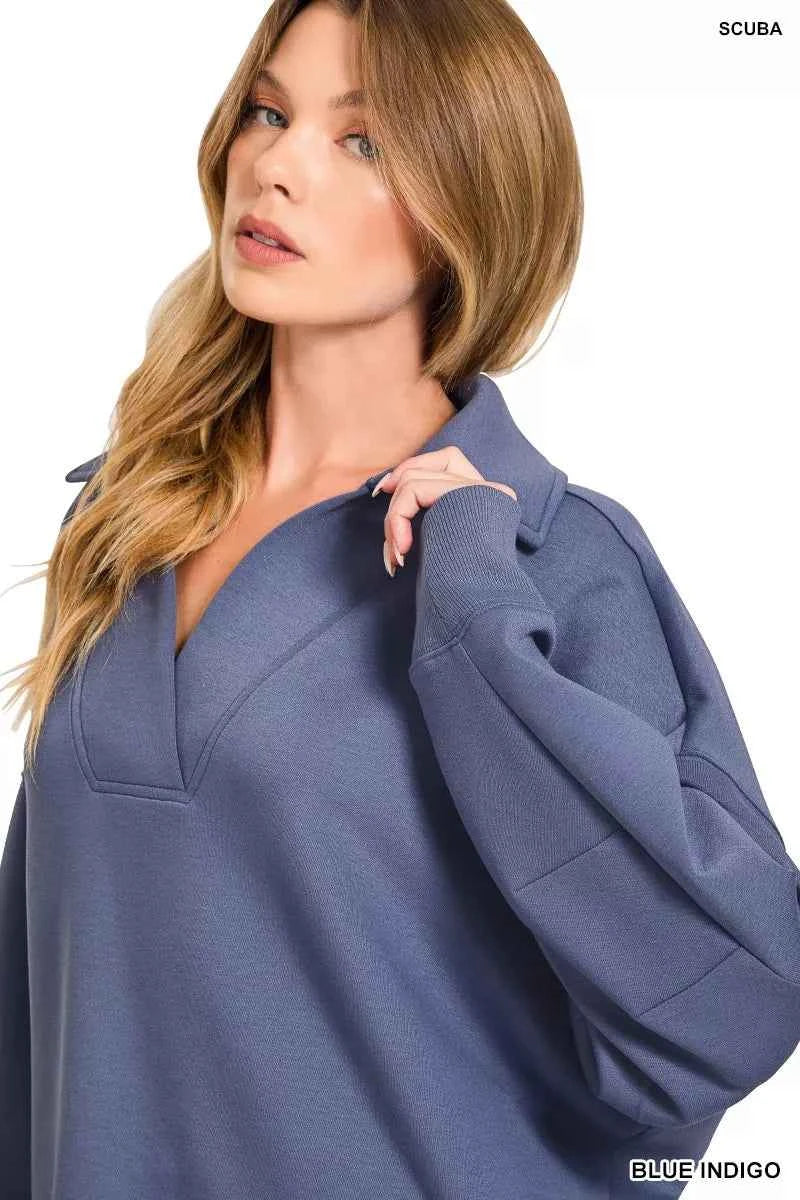 Zenana Scuba Collared Pullover and Pants Set d83b0a7d42e746869dfe1de8a0604199-Max-Origin